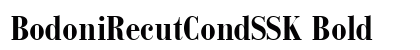 BodoniRecutCondSSK Bold font free download