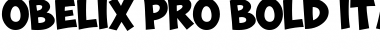 ObelixPro Bold Italic