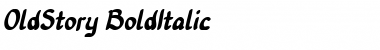 Old Story Bold Italic Font