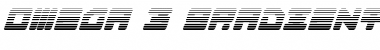 Omega-3 Gradient Italic Italic Font