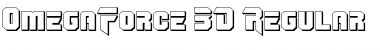 OmegaForce 3D Regular Font