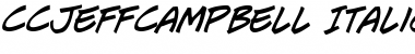 CCJeffCampbell Italic Font