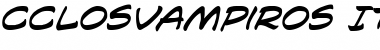 CCLosVampiros Medium Italic Font