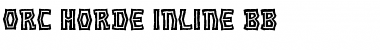 Orc Horde Inline BB Regular Font