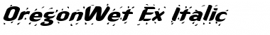 Download OregonWet Ex Italic Font