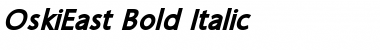 OskiEast Bold Italic Font