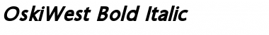 OskiWest Bold Italic Font