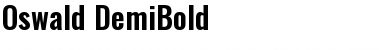 Oswald DemiBold Font