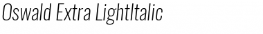 Oswald Extra-Light Font