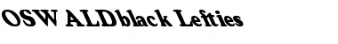 OSWALDblack Lefties Regular Font