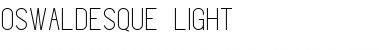 Oswaldesque Light Font