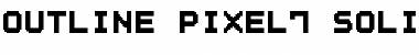 Outline Pixel7 Solid Regular Font