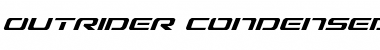 Outrider Condensed Italic Condensed Italic Font