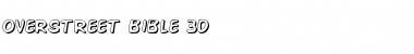Overstreet Bible 3D Regular Font