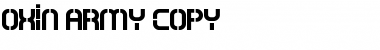 Oxin Army Font