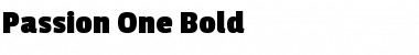 Passion One Bold Font