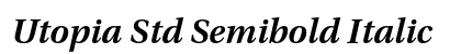 Utopia Std Semibold Italic font free download