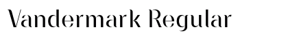 Vandermark Regular font free download