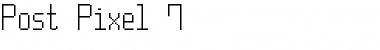 Post Pixel-7 Regular Font