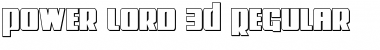 Power Lord 3D Regular Font