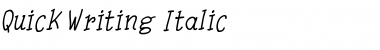 Quick Writing Italic