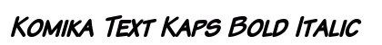 Komika Text Kaps Bold Italic font free download