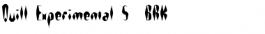 Quill Experimental S (BRK) Font