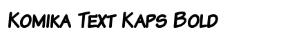 Komika Text Kaps Bold Font Komika Text Kaps Bold Font Preview