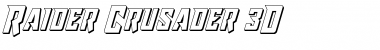 Raider Crusader 3D Regular Font