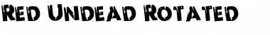 Red Undead Rotated Regular Font