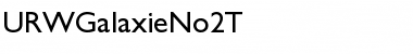 URWGalaxieNo2T Regular Font