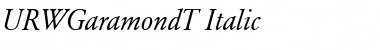 URWGaramondT Italic Font