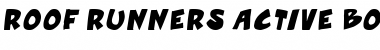 Roof runners active Bold Italic Font