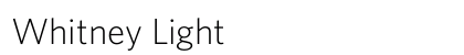 Whitney Light font free download