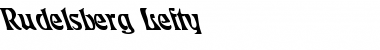 Rudelsberg Lefty Regular Font