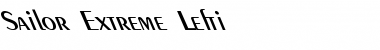Sailor Extreme Lefti Regular Font