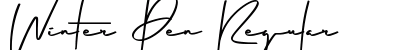 Winter Pen Regular font free download