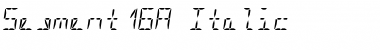 Segment16A Italic Font
