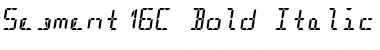 Segment16C Bold Italic Font