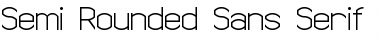 Semi Rounded Sans Serif 7 Regular Font