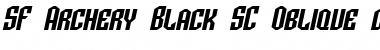 SF Archery Black SC Oblique Font