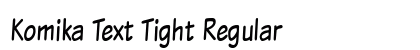Komika Text Tight Regular font free download