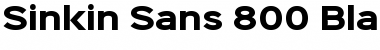 Sinkin Sans 800 Black 800 Black Font