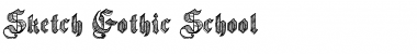 Sketch Gothic School Regular Font