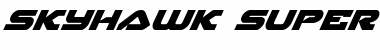 Skyhawk Super-Italic Italic Font