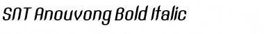 SNT Anouvong Bold Italic Font