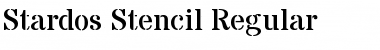 Stardos Stencil Regular Font