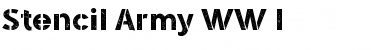 Download Stencil Army WW I Font