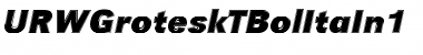 Download URWGroteskTBolItaIn1 Font