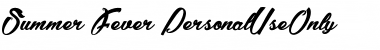 Summer Fever_PersonalUseOnly Regular Font